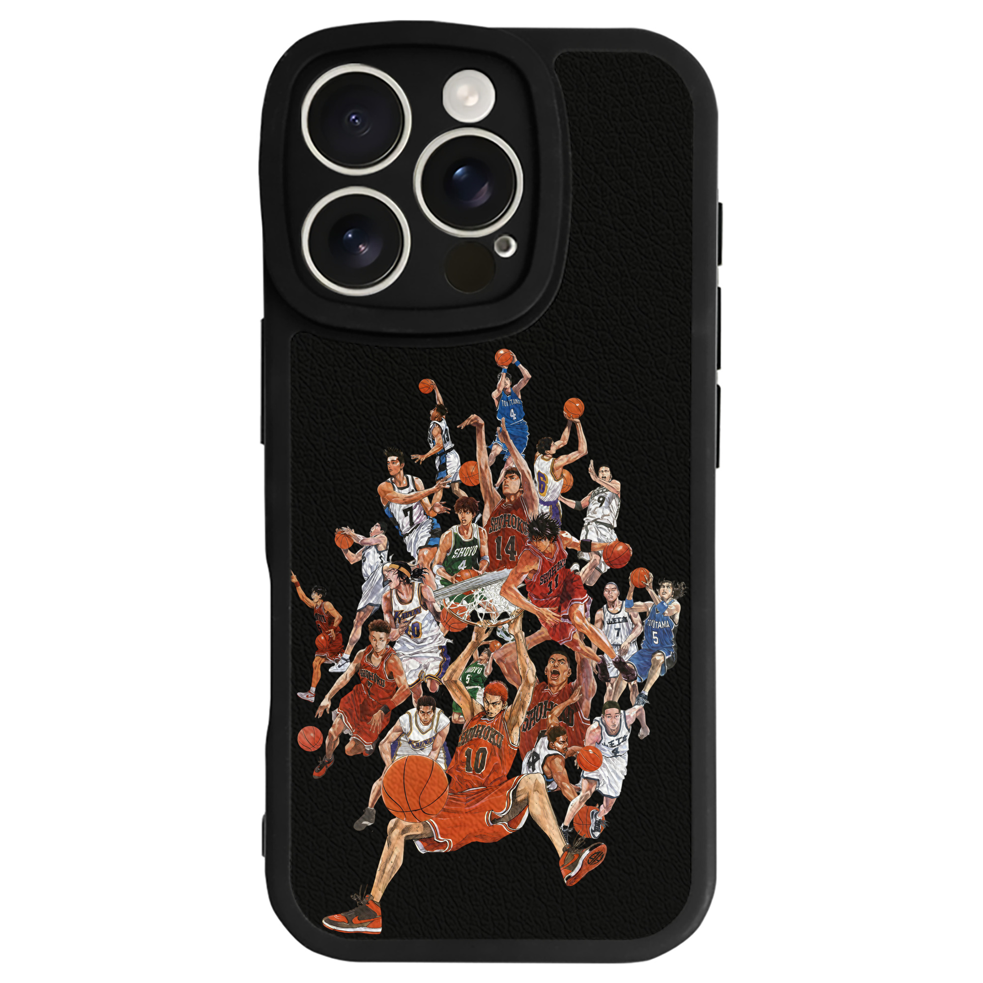 （画像用） SLAM DUNK／スラムダンク 【iPhone 16シリーズ対応】シリコンスマホケース（レザー調） 材質：シリコン